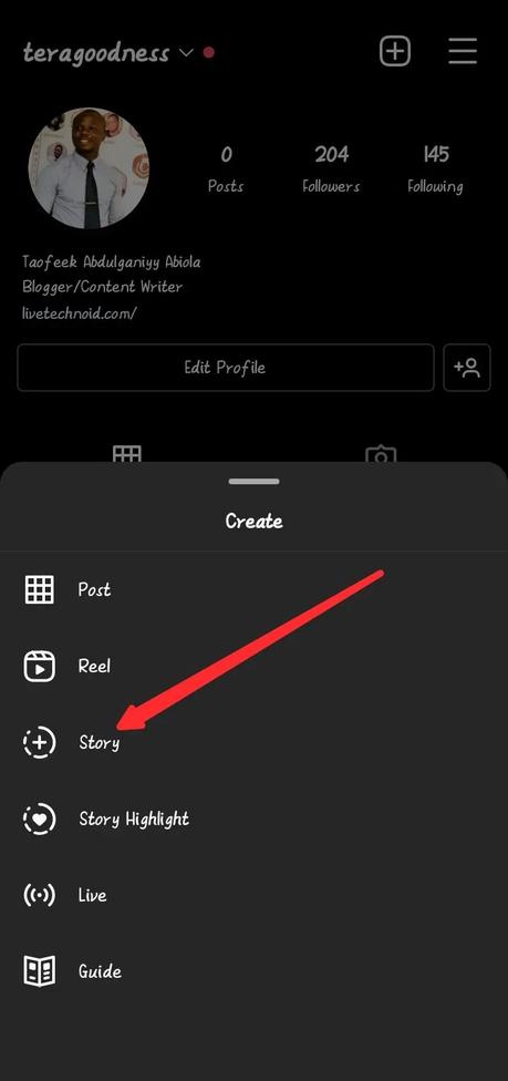 Choose Story and pick a picture