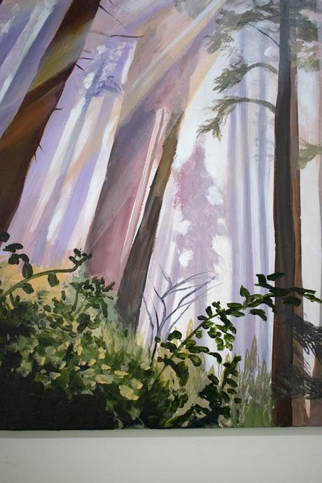 Redwood Cathedral | Redwood Trees Painting | Amazing Light in California Redwood Forest