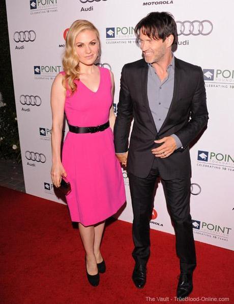 Anna Paquin and Stephen Moyer at 2011 Point Honor Los Angeles Gala