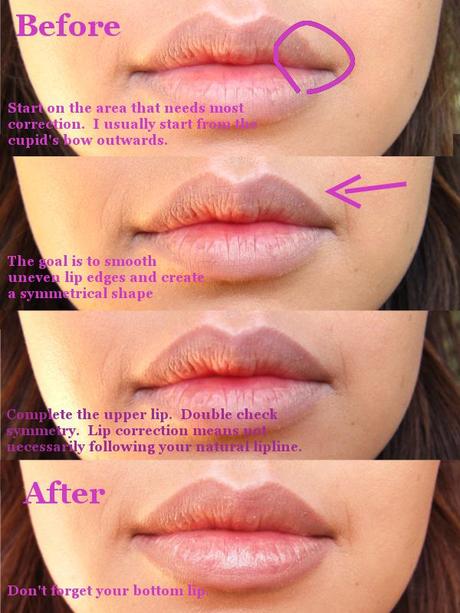 Fuller, More Even Lips Tutorial with NYX Nude Beige Lipliner – dupe for MAC Stone Lipliner