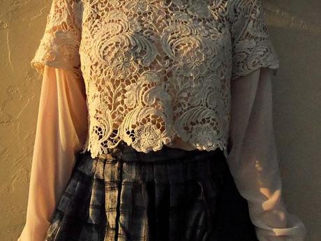 Sheer Blouse, Layered with Lace