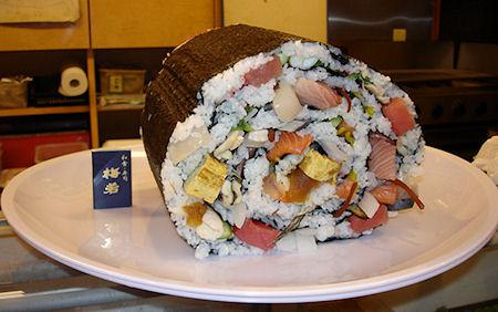 Japanese Restaurant Serves World's Largest Sushi Portions