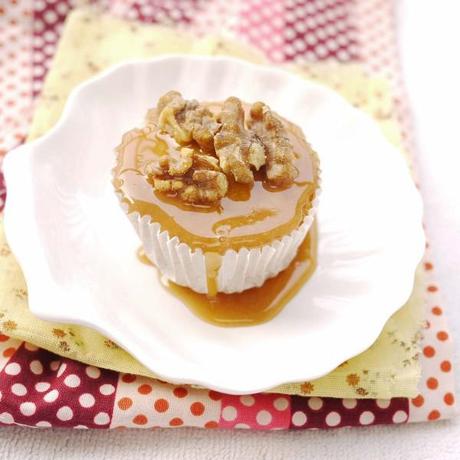 Star Studded, Caramel Walnut Cupcakes