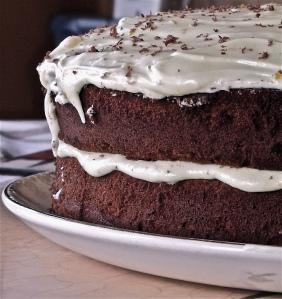 Chocolate and Ginger cake with Orange butter icing