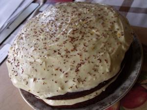 Chocolate and Ginger cake with Orange butter icing