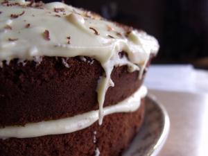 Chocolate and Ginger cake with Orange butter icing