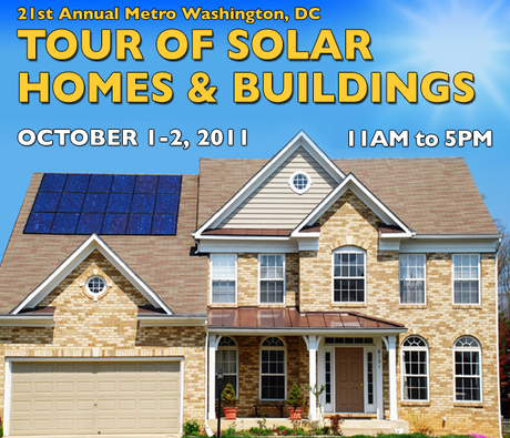 21st Annual Tour of Solar Homes Oct. 1st & 2nd in Washington, D.C.