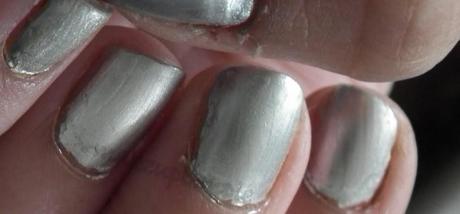 Swatches:Nail Polish Collections:Nail Polish:Barry M:Barry M Instant Nail Effects Silver Foil Swatches