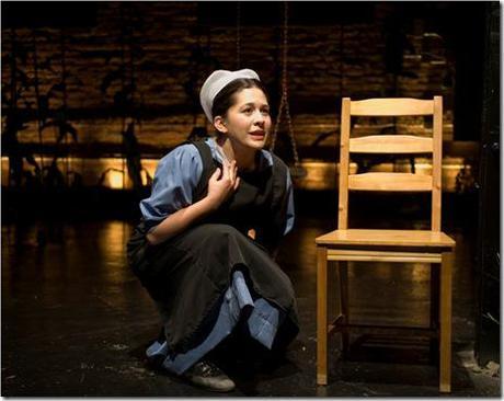 Sadieh Rifai is unforgettable in American Theater Company's 'The Amish Project,' by Jessica Dickey, directed by PJ Paparelli. (photo credit: Michael Brosilow)