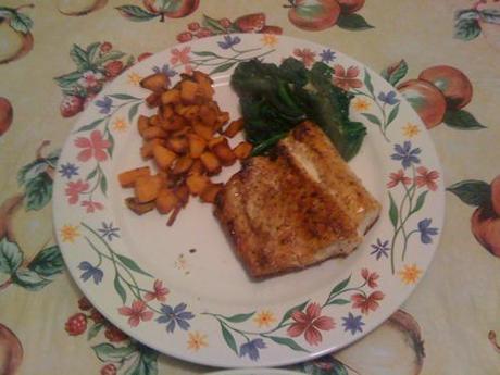 Fickin’ awesome dinner- featuring fresh lake trout & a...