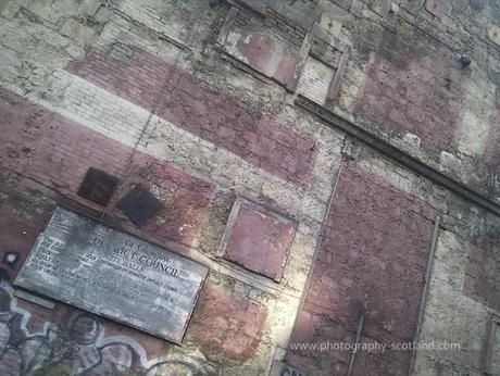 Photo - half demolished building in Glasgow, Scotland