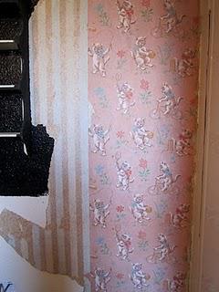 Home Improvements: Vintage Cat Wallpaper