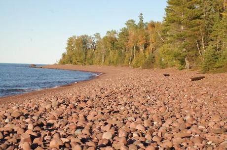 Our lake side campsite at Sunset Bay campground in the Keweenaw....