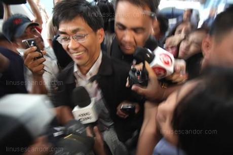 Dacer Slay Case: Michael Ray Aquino Arrives at the NBI Office