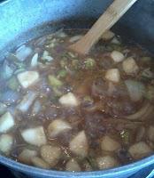 Recipe for Celery - Mushroom - Onion - Parsnip - Apple Soup