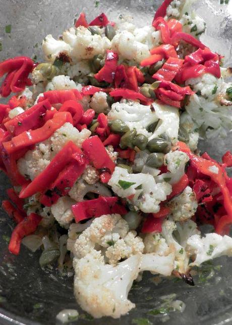 Sicilian cauliflower salad- Toss cauliflower in dressing