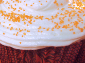 October Cupcake: Pumpkin Cheesecake with "whipped Cream" Frosting