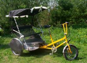 A wedding Rickshaw For Hire