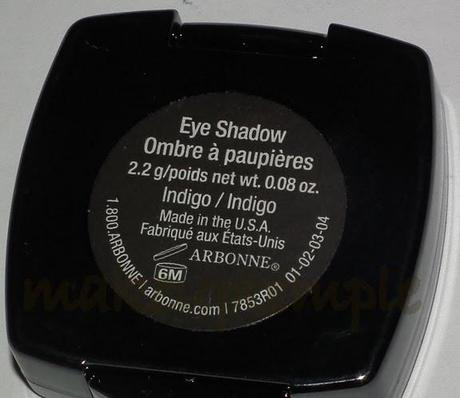 Swatches:Eye Shadow:Arbonne:Arbonne Indigo Eye Shadow Swatches