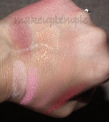 Swatches:Arbonne: Arbonne Eye Liner & Lip Stick- Gloss Blush & Foundation Swatches