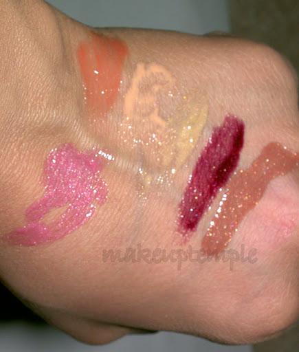 Swatches:Arbonne: Arbonne Eye Liner & Lip Stick- Gloss Blush & Foundation Swatches