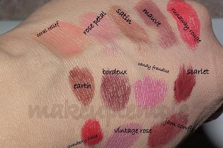 Swatches:Arbonne: Arbonne Eye Liner & Lip Stick- Gloss Blush & Foundation Swatches