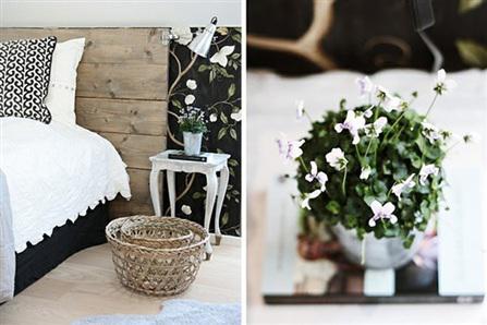 House tour:  A lovely Swedish home in black and white...