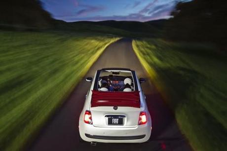 Fiat 500C Convertible White