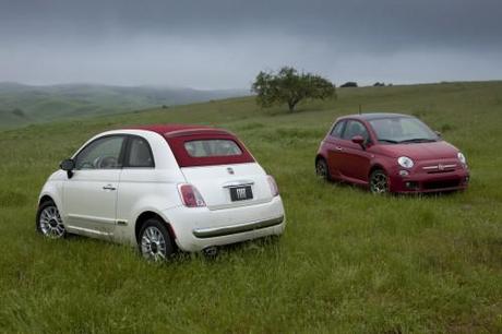 Fiat 500C Convertible White