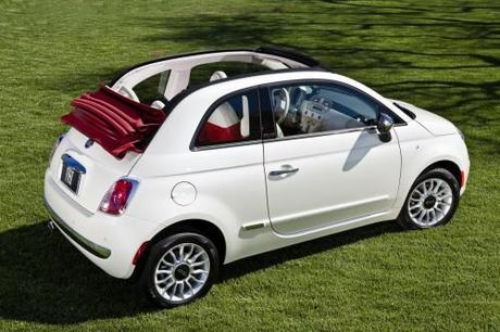 Fiat 500C Convertible White