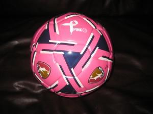 pink soccer ball