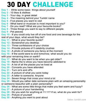 30 Day Challenge - Paperblog