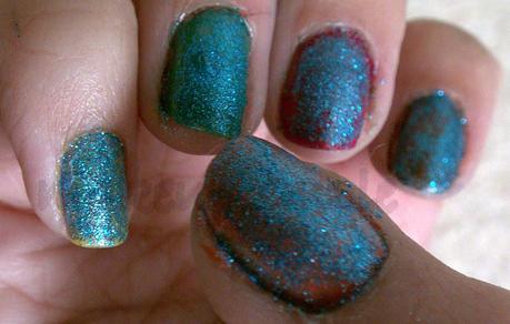 Product Reviews:Gosh:Gosh Nail Glitter Blue Sapphire Swatches & Reviews