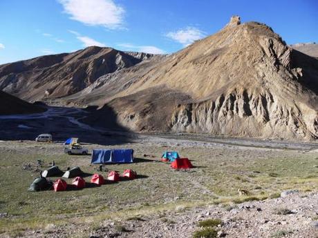 A campsite with a view