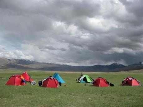 A campsite with a view