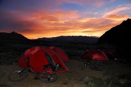 A campsite with a view