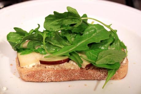 Goat Cheese, Pear and Arugula Paninis