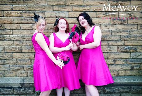 Midland Hotel wedding – Girly pink rock chick