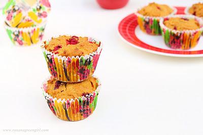 Cranberry Pumpkin Muffins (Vegan)