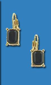 black art deco earrings