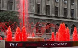 True Blood Marketing Team Turns Romanian City Fountain Blood Red