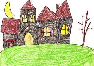 How to Draw A Haunted House