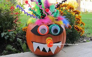 Crazy Incredibles Pumpkin Craft for Preschoolers