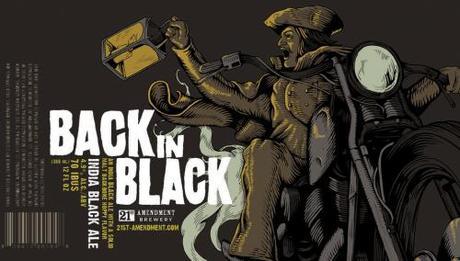 Beer Review – 21st Amendment Brewery Back In Black Black IPA