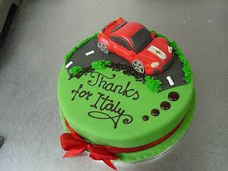 Right off the Assembly Line! The Ferrari Cake!