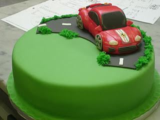 Right off the Assembly Line! The Ferrari Cake!