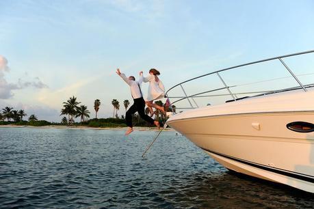 A wedding in the Cayman Islands