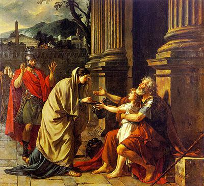 Jacques-Louis David, Belisarius Receiving Alms [1781]
