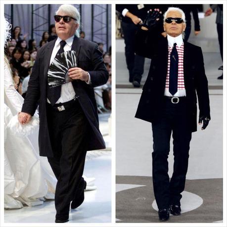 Karl Lagerfeld  before and after diet