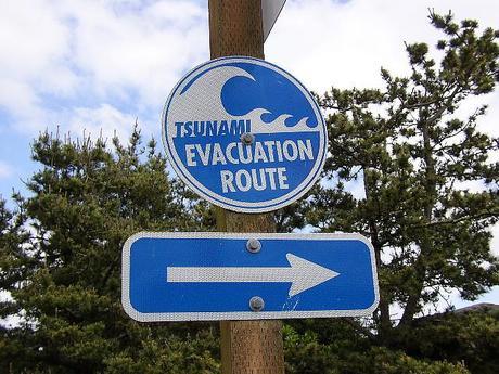 Tsunami evacuation route
